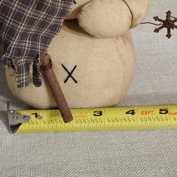 Honey & Me Primitive Snowman / Red Earmuffs - Picture 7 of 7